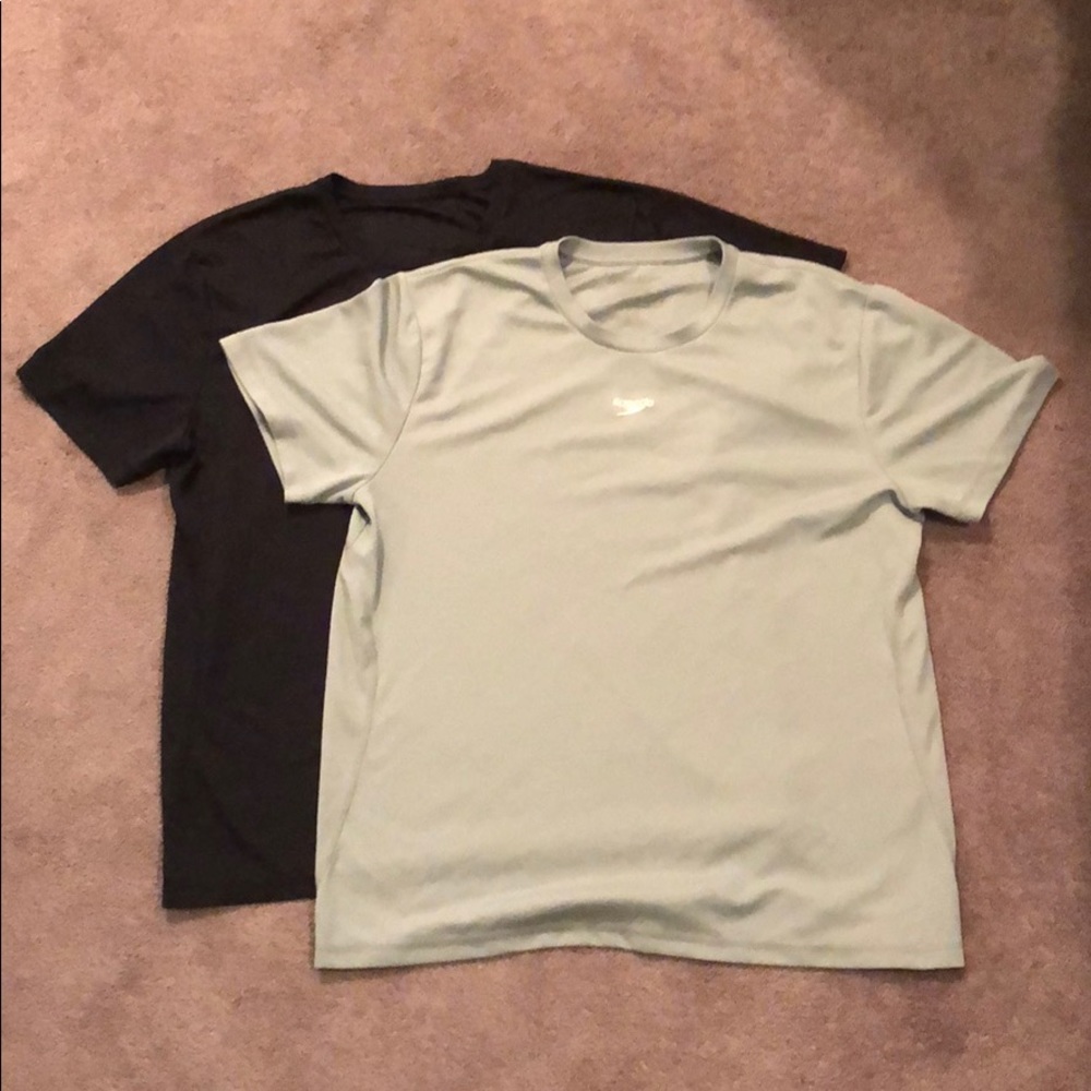 2 Speedo Workout Shirts